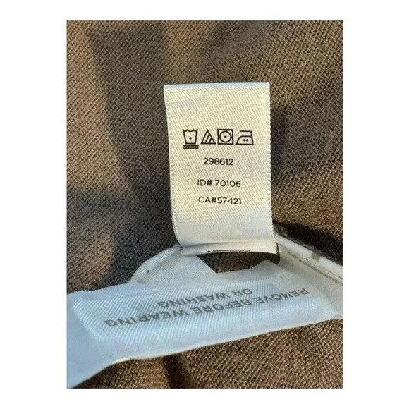 LOFT Women’s Large Tan Brown 3/4 Sleeve Open Cardigan Soft Flowy - Picture 8 of 8